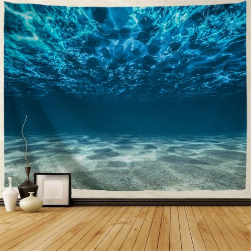 Ulticool - Oceaan Zee Stilte Rust Duiken Aquarium Strand Zomer - Wandkleed - 200x150 cm - Groot wandtapijt - Poster
