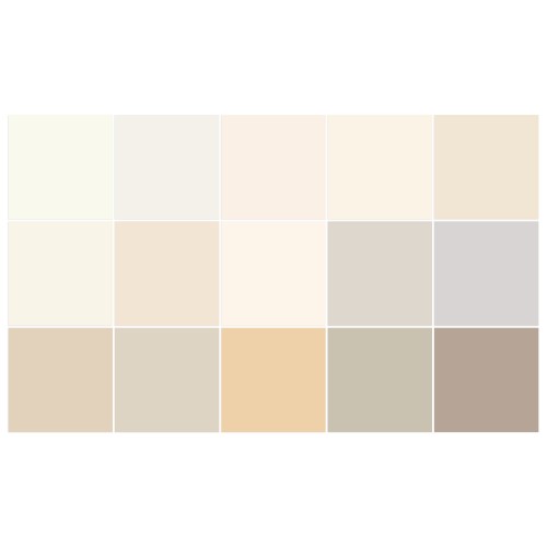 Ulticool Decoratie Sticker Tegels -  Sepia Grijs Roomwit Oker - Muurstickers WC Toilet Hal Gang - 15x15 cm - 15 stuks Plakfolie Tegelstickers - Plaktegels Zelfklevend - Sticktiles - Badkamer - Keuken 