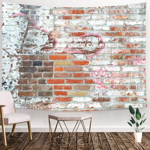 Ulticool - Muur Stenen Industrieel - Wandkleed - 200x150 cm - Groot wandtapijt - Poster