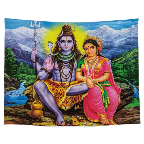 Ulticool - Krishna Radha India Spiritualiteit Hindoeïsme - Wandkleed - 200x150 cm - Groot wandtapijt - Poster