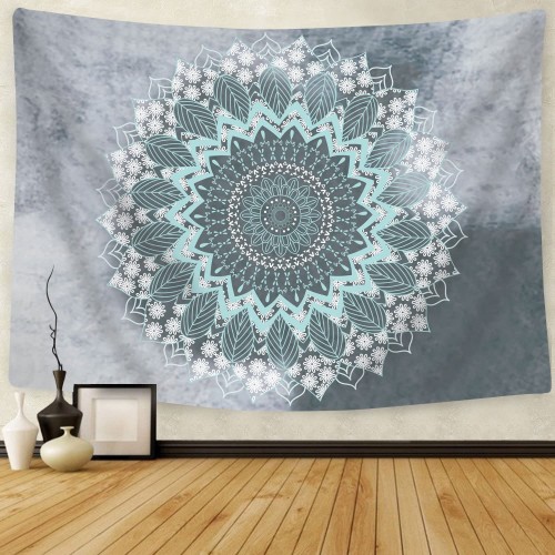 Ulticool - Mandala Pastel Hippie Bohemian - Wandkleed - 200x150 cm - Groot wandtapijt - Poster 