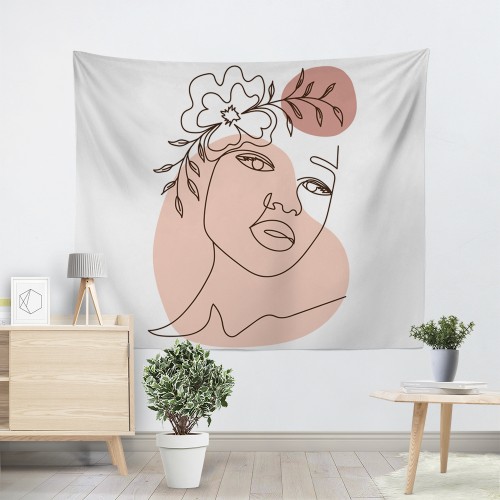 Ulticool - Vrouw Meisje Tiener Aesthetic Roze - Wandkleed - 200x150 cm - Groot wandtapijt - Poster