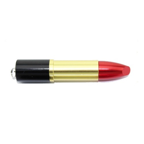 USB-stick lippenstift goud / rood 8GB
