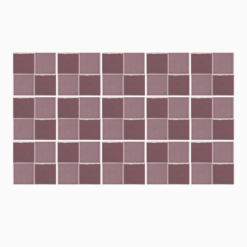 Ulticool Decoratie Sticker Tegels - Lila Paars Accessoires - 15x15 cm - 15 stuks Plakfolie Tegelstickers - Plaktegels Zelfklevend - Sticktiles - Badkamer - Keuken 