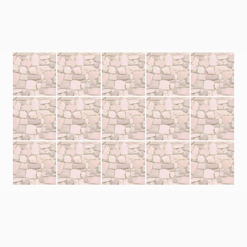 Ulticool Decoratie Sticker Tegels - Roze Pink Mozaïek - 15x15 cm - 15 stuks Plakfolie Tegelstickers - Plaktegels Zelfklevend - Sticktiles - Toilet - WC - Badkamer - Keuken 