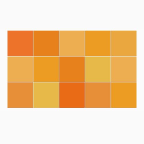 Ulticool Decoratie Sticker Tegels - Geel Oranje Okergeel Accessoires  - 15x15 cm - 15 stuks Plakfolie Tegelstickers - Plaktegels Zelfklevend - Sticktiles - Badkamer - Keuken 