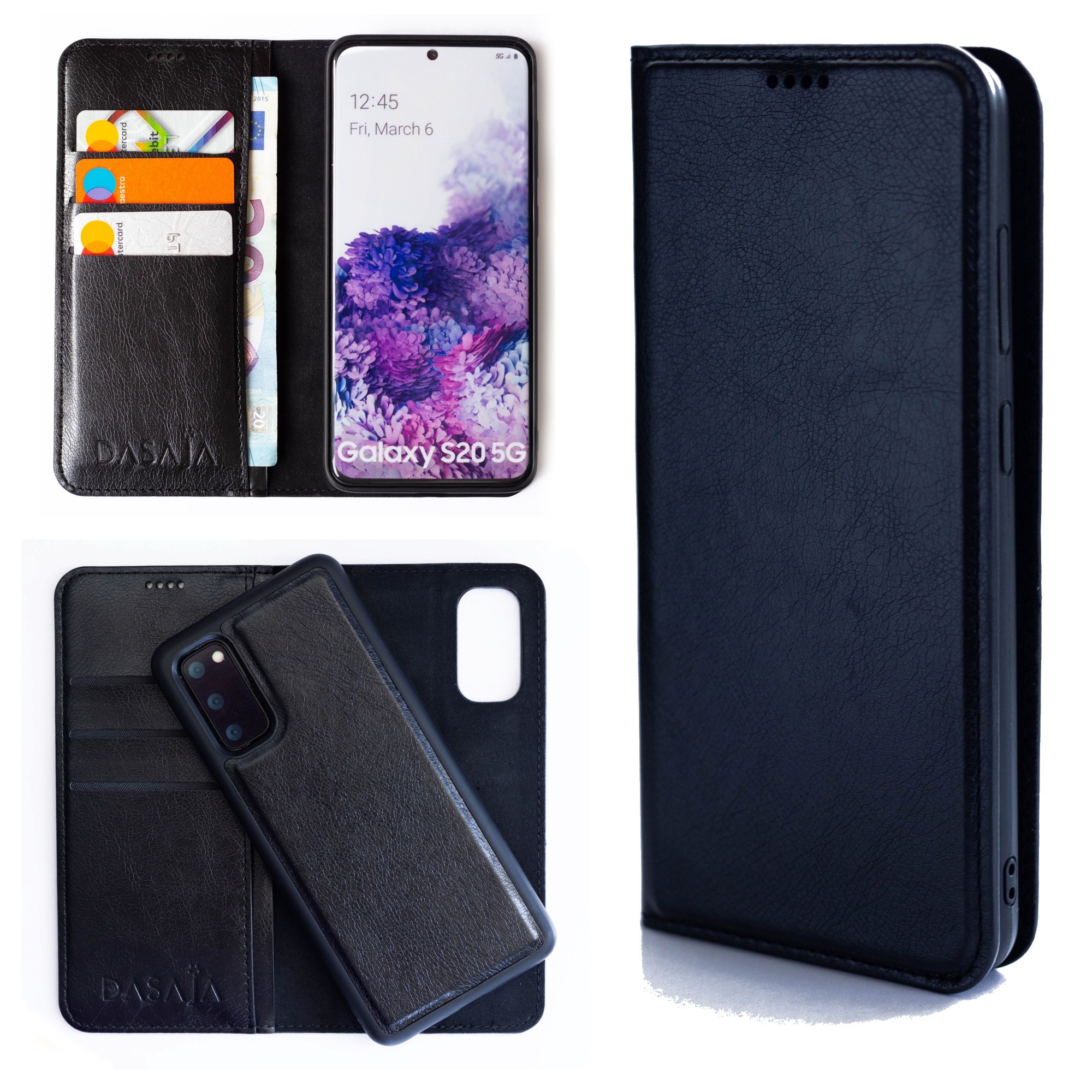 blozen Picasso Interpreteren Dasaja leren Samsung Galaxy S20 hoesje zwart met uitneembare magnetische  case