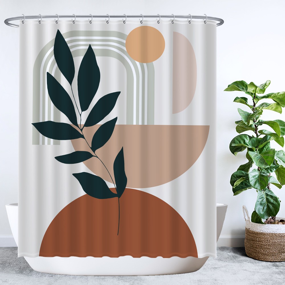 Ulticool Douchegordijn Natuur Zon Cirkels Regenboog Aesthetic 180 x