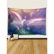 Ulticool - Eenhoorn Unicorn Paard Vleugels - Wandkleed - 200x150 cm - Groot wandtapijt - Poster - slaapkamer kinderen - Roze