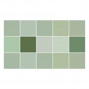 Ulticool Decoratie Sticker Tegels - Vierkant Zachte Tinten Groen - 15x15 cm - 15 stuks Zelfklevende Tegelstickers - Muur - Keukenwand