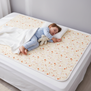 Wasbare Onderlegger Waterdichte Matrasbeschermer & Speelmat – 145 × 90 cm - Sunset Birds - Tiny Tulip - Voor Bed Hondenmand – Beschermhoes tegen Plas