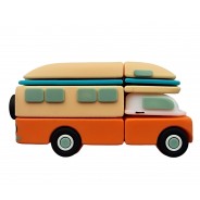 Retro Camper Bus USB 3.0 Stick 128GB – High speed - Travel - Gadget - Vintage - Reizen - Accessoire - Cadeau - Tiener - Meisje - Jongen - Ulticool