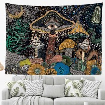 Ulticool - Oog Paddestoelen Psychedelic Eyes Trippy Art - Wandkleed - 200x150 cm - Groot wandtapijt - Poster 