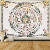 Ulticool - Mandala Bloemen Natuur - Wandkleed - 200x150 cm - Groot wandtapijt - Poster