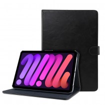 iPad mini 6 leren hoes / case zwart