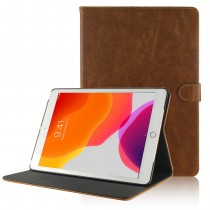 iPad 10.2 (2019 / 2020 / 2021) leren hoes / case bruin