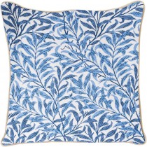 Ulticool - Natuur Takken Blauw Wit - Jacquard Gobelin stof - Exclusief Kussenvulling - Sierkussen 45x45 cm - Sierkussenhoes Accessoires - Kussentjes Bank voor Decoratie Woonkamer Slaapkamer