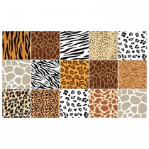 Ulticool Decoratie Sticker Tegels - Tijger Zebra Panter Giraffe Safari Meubelfolie Decoratiefolie - 15x15 cm - 15 stuks Keukenkast Tegelstickers Meubel stickers - Plaktegels Zelfklevend - Keuken