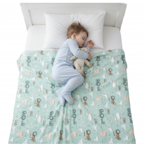 Wasbare Onderlegger Waterdichte Matrasbeschermer & Speelmat – 145 × 90 cm - Little Farmer – Tiny Tulip - Voor Bed Hondenmand – Beschermhoes tegen Plas