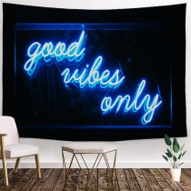 Ulticool - Good Vibes Only - Wandkleed - 200x150 cm - Groot wandtapijt - Poster