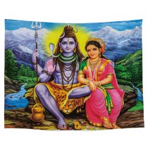 Ulticool - Krishna Radha India Spiritualiteit Hindoeïsme - Wandkleed - 200x150 cm - Groot wandtapijt - Poster