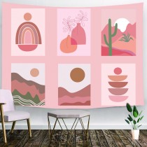 Ulticool - Aesthetic Roze Art Decoratie - Wandkleed - 200x150 cm - Groot wandtapijt - Poster