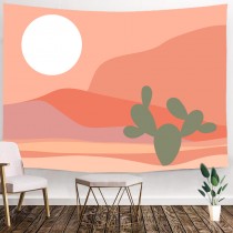 Ulticool - Cactus Decoratie Aesthetic Roze - Wandkleed - 200x150 cm - Groot wandtapijt - Poster