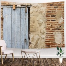 Ulticool - Deur Muur Vintage - Wandkleed - 200x150 cm - Groot wandtapijt - Poster
