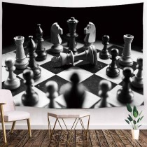 Ulticool - Schaken Chess Schaakspel - Wandkleed - 200x150 cm - Groot wandtapijt - Poster