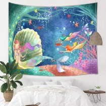 Ulticool - Zeemeermin Kinderkamer Versiering Meisje Jongen - Wandkleed - 200x150 cm - Groot wandtapijt - Poster