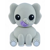 USB-stick schattige olifant - Baby met Speen Lila Fiep - 32 GB Flash Drive - Memory Stick Data Opslag - Grijs