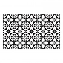 Ulticool Decoratie Sticker Tegels - Zwart Wit Bloem - 15x15 cm - 15 stuks Plakfolie Tegelstickers - Plaktegels Zelfklevend - Sticktiles - Badkamer - Keuken 
