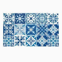 Ulticool Decoratie Sticker Tegels - Holland Blauw Wit Decoratie - 15x15 cm - 15 stuks Plakfolie Tegelstickers - Plaktegels Zelfklevend - Sticktiles - Badkamer - Keuken 
