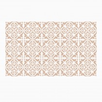 Ulticool Decoratie Sticker Tegels - Mandala Sepia Beige Accessoires Versiering Achterwand - 15x15 cm - 15 stuks Plakfolie Tegelstickers - Plaktegels Zelfklevend - Sticktiles - Badkamer - Keuken 
