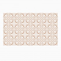 Ulticool Decoratie Sticker Tegels - Mandala Sepia Beige Accessoires Versiering Achterwand - 15x15 cm - 15 stuks Plakfolie Tegelstickers - Plaktegels Zelfklevend - Sticktiles - Badkamer - Keuken 