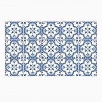 Ulticool Decoratie Sticker Tegels - Blauw Wit Mandala Achterwand Accessoire - 15x15 cm - 15 stuks Plakfolie Tegelstickers - Plaktegels Zelfklevend - Sticktiles - Badkamer - Keuken 