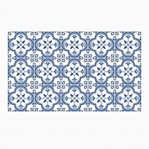 Ulticool Decoratie Sticker Tegels - Blauw Wit Mandala Achterwand Accessoire - 15x15 cm - 15 stuks Plakfolie Tegelstickers - Plaktegels Zelfklevend - Sticktiles - Badkamer - Keuken 