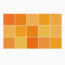 Ulticool Decoratie Sticker Tegels - Geel Oranje Okergeel Accessoires  - 15x15 cm - 15 stuks Plakfolie Tegelstickers - Plaktegels Zelfklevend - Sticktiles - Badkamer - Keuken 