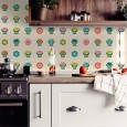 Ulticool Decoratie Sticker Tegels - Bloemen Vintage Retro - 15x15 cm - 15 stuks Plakfolie Tegelstickers - Muurstickers Plaktegels Zelfklevend - Sticktiles - Badkamer - Keuken 