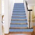 Ulticool Decoratie Sticker Tegels - Geometrische Wanddecoratie Blauw - 15x15 cm - 15 stuks Plakfolie Muurstickers Tegelstickers - Plaktegels Zelfklevend - Sticktiles - Badkamer - Keuken 