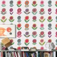Ulticool Decoratie Sticker Tegels - Bloem Retro Vintage - 15x15 cm - 15 stuks Plakfolie Tegelstickers - Muurstickers Plaktegels Zelfklevend - Sticktiles - Badkamer - Keuken 