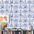 Ulticool Decoratie Sticker Tegels - Delfs Blauw Bloemen Vaas - 15x15 cm - 15 stuks Plakfolie Muurstickers Tegelstickers - Plaktegels Zelfklevend - Sticktiles - Badkamer - Keuken 