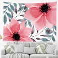 Ulticool - Bloemen Hangplant Planten - Wandkleed - 200x150 cm - Groot wandtapijt - Poster - Roze Groen Wit 