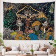 Ulticool - Oog Paddestoelen Psychedelic Eyes Trippy Art - Wandkleed - 200x150 cm - Groot wandtapijt - Poster 