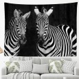 Ulticool - Zebra Safari Dieren Versiering - Wandkleed - 200x150 cm - Groot wandtapijt - Poster - Zwart Wit 