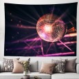 Ulticool - Discobol Wandkleed Discolamp Discobal Discolicht - 200x150 cm - Groot wandtapijt - Poster - Zilver Goud Roze 