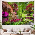 Ulticool - Bomen Bloemen Bloesem Natuur Water Park - Wandkleed - 200x150 cm - Groot wandtapijt - Poster 