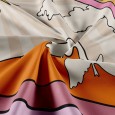 Ulticool - Regenboog Retro Vintage Zon Natuur Berg Heelal - Wandkleed - 200x150 cm - Groot wandtapijt - Poster - Beige Oranje Lila Paars