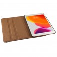 360 graden draaibare iPad 10.2 (2019 / 2020 / 2021) case met 2 standen bruin