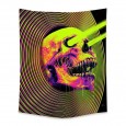 Ulticool - Skelet - Glow in de Dark - Blacklight Party Wandkleed Achtergronddoek - 200x150 cm - Backdrop UV Lamp Reactive - Groot wandtapijt - Poster - Neon Verlichting